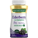 Nature 's Bounty Elderberry Gummies, Dietary Supplemen, Support Immune Health, Berisi Vitamin A, C, D, E dan Zinc, 100 mg, 120 Gummies