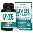 Liver Cleanse Detox & Repair 27 in 1 Formula - Milk Thistle, Dandelion Root, Turmeric, Artichoke Extract & More - Liver Detox Suppport - 3rd Party Test, Vegan Safe & USA made (60 Count)