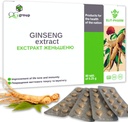 QG grup Ginseng Ekstraksi Root Licorice dengan Vitamin C (80 Tablet - 210mg Masing-masing) Tambahan Diet untuk Pria & Perempuan