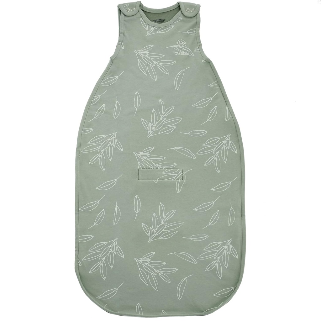 Woolino Merino Wool Ultimate Baby Sleep Sack - 4 Season Baby Wearable Blanket - Two-Way Zipper Adjustable Sleeping Bag for Baby and Toddlers