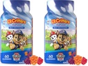 L 'il Critters Paw Patroli Gummy Vites Daily Gummy Multivitamin untuk Anak-anak, Vitamin C, D3 untuk Dukungan Imune Cherry, Orange dan Blueberry Flavors, 60 Gummies (Paket 2)