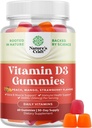 Natures Craft Vitamin D3 Gummies for Daily Wellness - Delicious D Dewata dengan 2000IU per Serving Bone Muscle & Imune Dultin Gluten Free (30 Hari Supply)