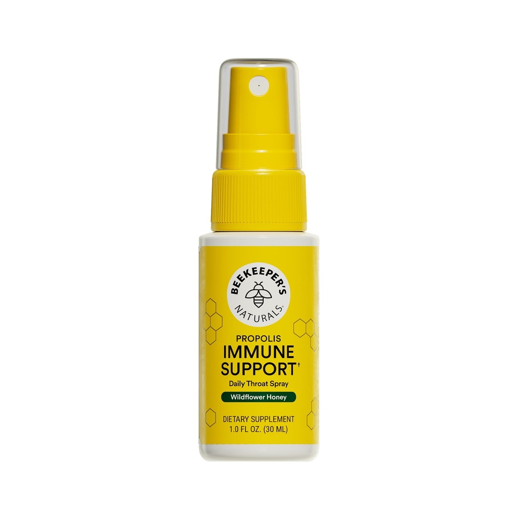 Propolis Throat Dispray by Beekeeper 's Affals - 95% Ekstrak Propolis Bee, Dukungan Ammuniune Alam & Sore Throat Relief - Antioksidants, Keto, Paleo, Gluten- Free (1,0 oz) (Paket 1)