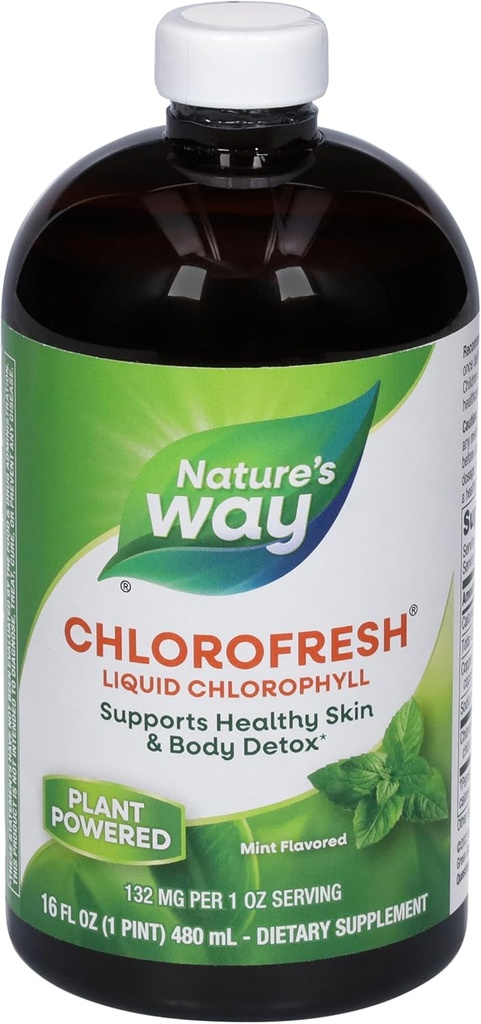 Natures Way Chlorofresh Liquid Chlorofil 16 ozs (Mint Flavor)