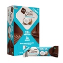 Chocolate hitam NuGo Toasted Coconut, 16g Vegan Protein, 3g Sugar, 7g Fiber, Low Net Carb, Keto Friendly, Gluten Free, 12 C
