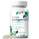 Suplemen Apigenin untuk Sisa dan Relaksasi Dukungan - 50mg Apigenin per Capsule dengan Magnesium Glycinate 275mg L- Theanine 100mg GABA 100mg - 98% Ultra- Tinggi Kemurnian