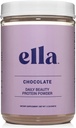 Ella Chocolate Collagen Protein Powder for Women - Daily Beauty Protein Powder with Grass- Fed Collagen Peptides - Non-GMO, Gluten- Free, Tidak Maneteners Buatan - 20 Servis
