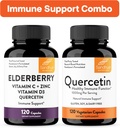 Dukungan Imunitas Sandhu Combo 124; Elderberry & Quercetin Capsules Bundle 124; Dukungan Kesehatan Imune