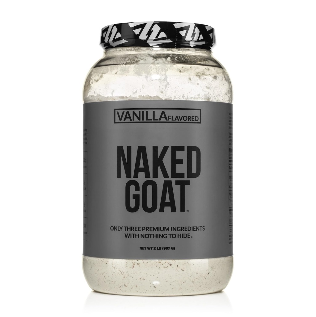 NASYD Goat Vanilla Protein Powder - Padered Fed Goat Whein Powder dari Small-Herd Dairies - hanya 3 Ingredies - GMO Bebas, Soy Free - Semua Natural - 23 Grams Protein - 25 Servings