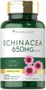 Carlyle Echinacea 124; 650mg 124; 120 Capsules 124; Vegetarian, Non- GMO & Gluten Free Suplemen