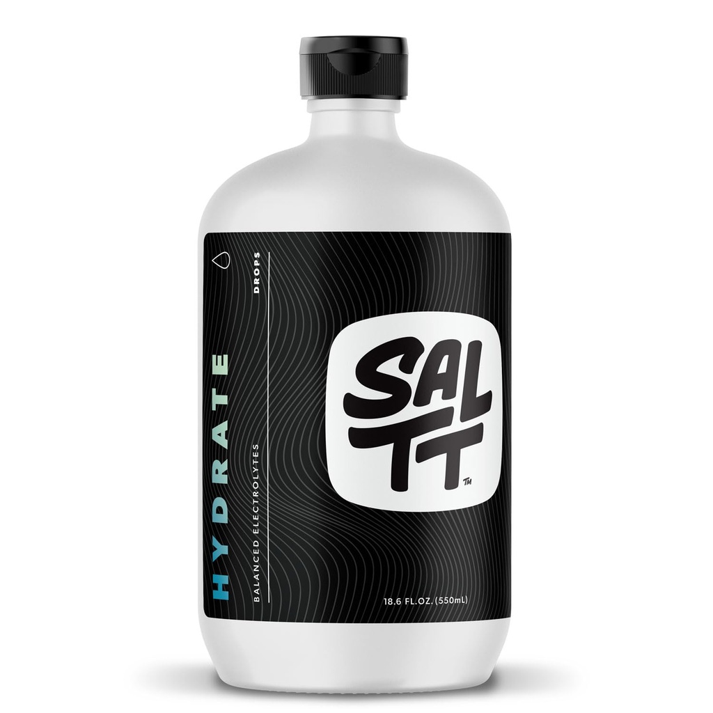 SALTT Hydrate Electrolite Drops - Keto Diets - Intermittent Fasting - Imune - Imune - Gluten & Sugar Free - Paleo - Sodium, Magnesium, Potusium & Trace Minecure - Unfeatured - 18.6 fli oz