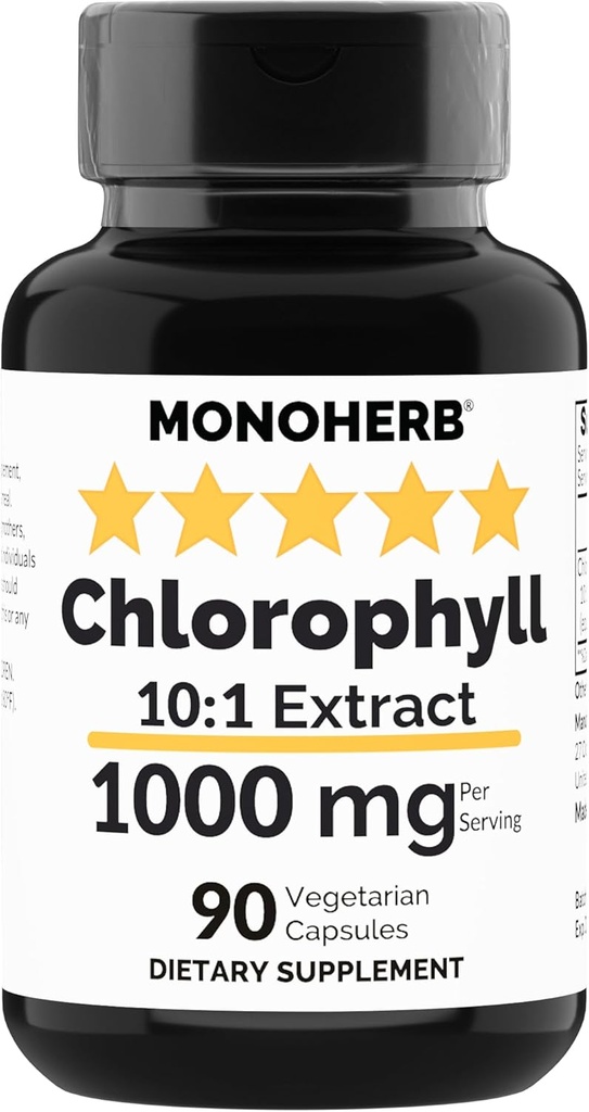 MontaHERB Klorophyll Ekstrak 1000 mg - 90 Vegetarian Capsules