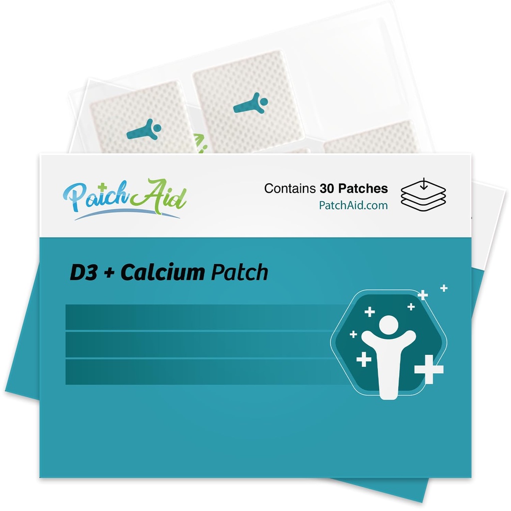 PatchAid D3 / Calcium Topical Patch = 124; Mendukung Kekuatan Tulang & Kalsium = = 124; 8 Jam Pakai Untuk Pasokan Hari Lebih Baik Absorpsi = 124; 30 Hari