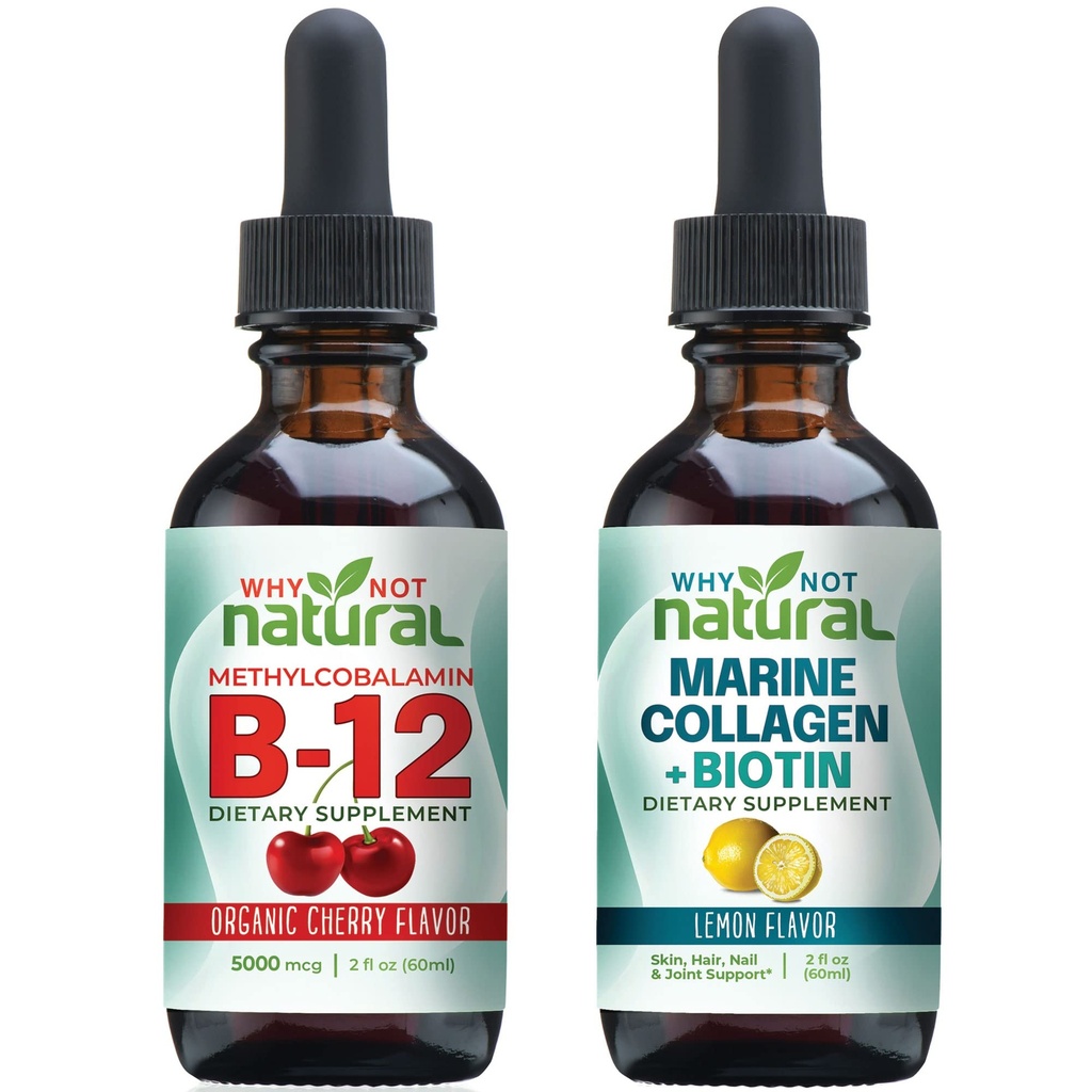 Mengapa tidak Natural Organic B12 Drops dan Liquid Marine Collagen dengan Biotin