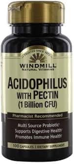 Windmill Acidophilus dengan Pectin Capsules, 100.0 Count