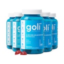 Goli Ashwagandha & Vitamin D Gummy - 300 Count - Campuran Berry, KSM-66, Vegan, Plant Based, Non-GMO, Gluten- Free & Gelatin Free Relax. Pulihkan. Unwind, Pack of 5