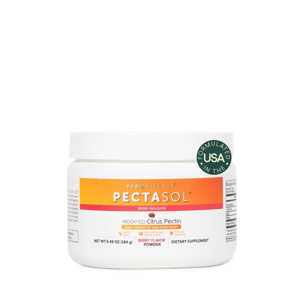 PectaSol Diubah Citrus Pectin - 184g Berry Powder - Totall-Body Health Suppply To Dupport the Heart, Immune System, Inflammation Response & Healthy Aging + Keep Healthy Galectin- 3 Levels