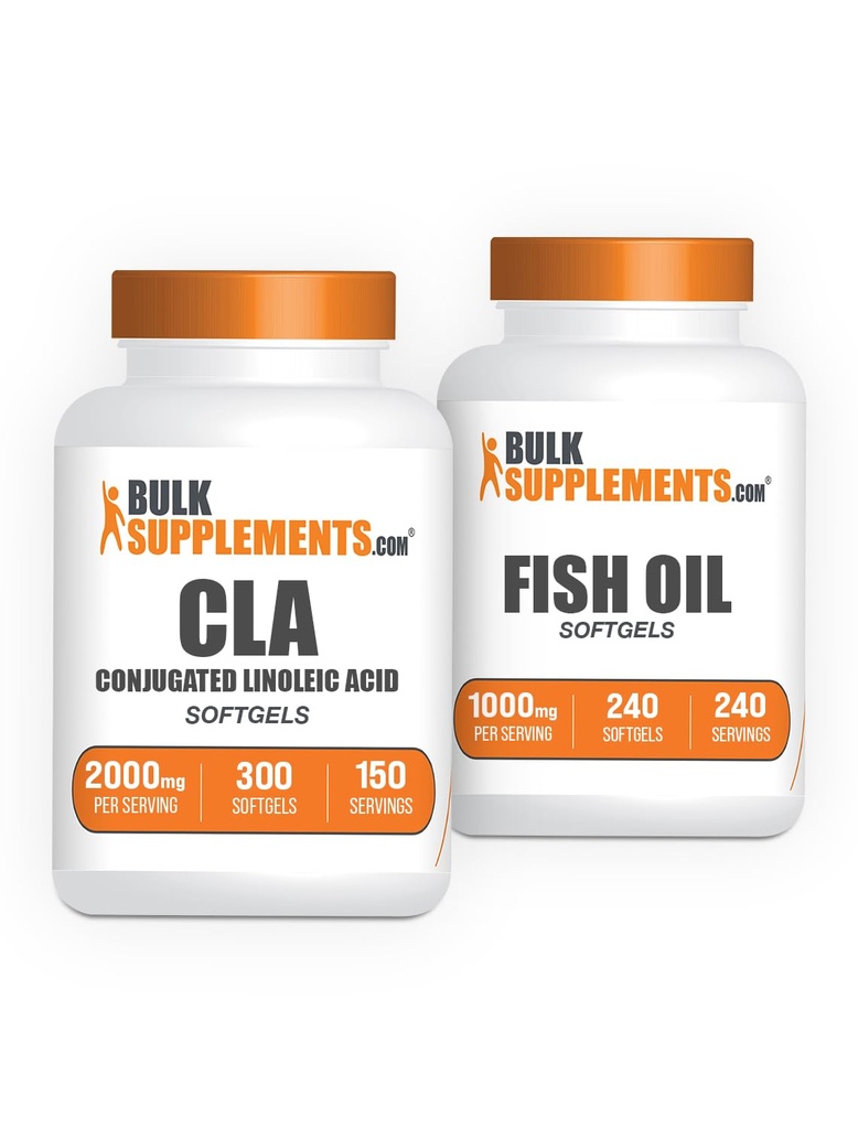 Suplemen Bulkg CLA 2000mg Softgels + Fish Oil 10000mg Softgels Bundle
