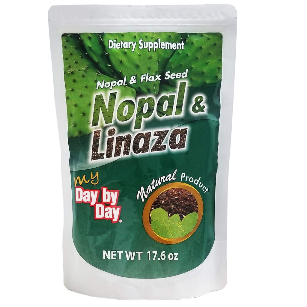 Hari demi hari, Nopal dan Benih Flax, Serat Alam, 17,6 Oz, Bag