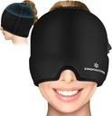 Cap Relief sakit kepala gel Ice Migraine, Cap Migraine yang dapat disesuaikan dengan Drawstring Fits All Heads, Cold Compression Migraine Relief Cap for Tension, Stress, Sinus, Puffy Eyes, Hot / Cold Therapy