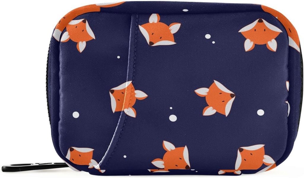 Kotak KB Fox 7 Hari Perjalan Pill Organizer Bag Dengan Zipper Obat Vitamin Mingguan Persediaan Hoder Pouch
