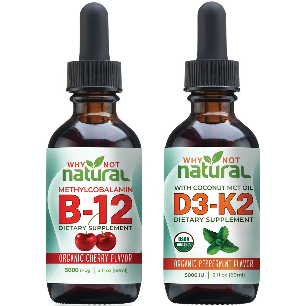 Mengapa tidak Natural Organic Vitamin B12 dan Vitamin D3 K2 Cair Drops