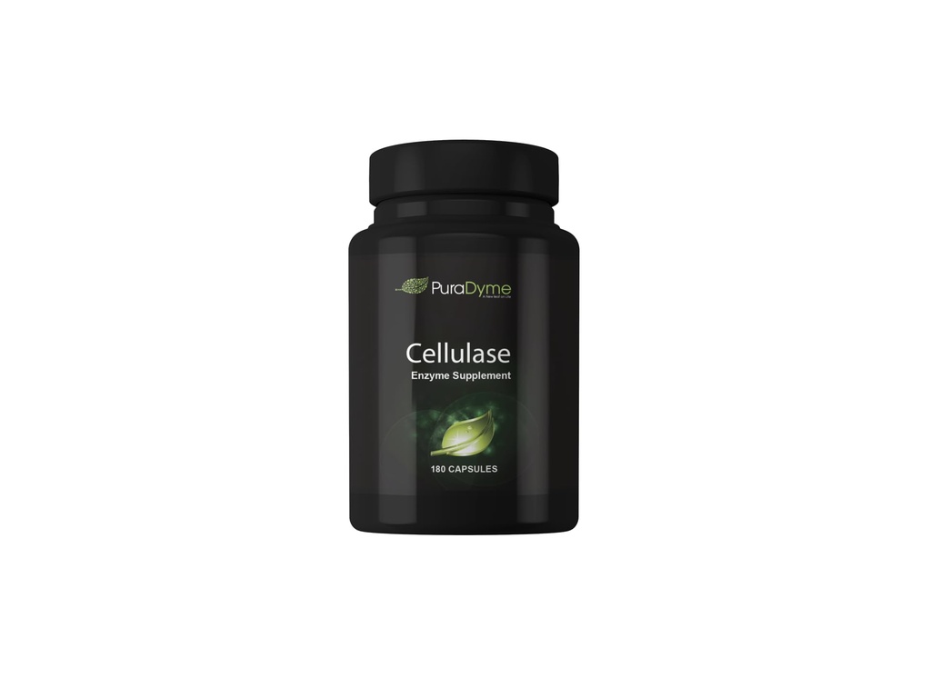 PuraDyme - Cellulase Enzyme Suplement, Support Digetical Health, 180 Kapsul