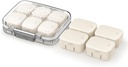 Ultra Small Travel Pill Organizer untuk Purse, 10 Tiny Detaclyble Inner Box, Airtight Vitamin Case Holder dengan Sticker Warna, Compact & Portable Cute Medicine Container (AP)