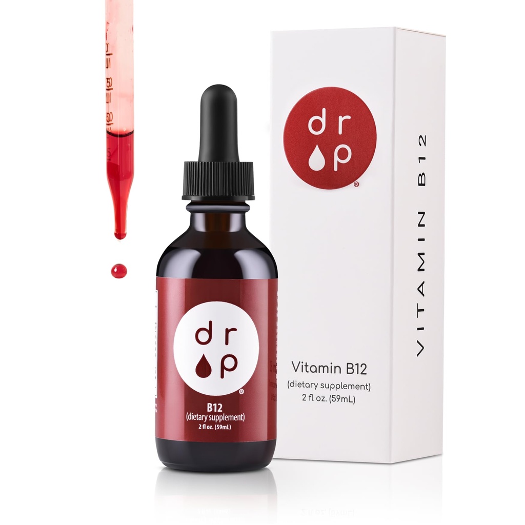 Vitamin B12 2500 mcg 2 oz Liquid Drops for Energy Production, Nervous System Health - Tidak ada Preservations Articial, Non-GMO, Gluten Free, Vegan - Friendly