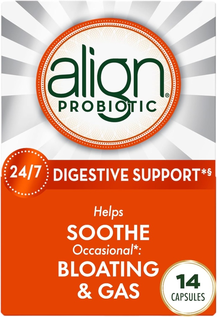 Probiotik Align, Programfor Women and Men, Suplemen Probiotik Harian untuk Kesehatan Digetical *, # 1 Rekomendasi Probiotic oleh Doctors and Gastroenterologists, 14 Capsules