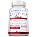 Approved Science ® CoQ10 MD - Ekstra Kekuatan 300mg CoQ10 Murni dengan Bioperine ® untuk Penyimpangan Lebih Cepat - Dukungan Optimal - 3 Bulan Suppply