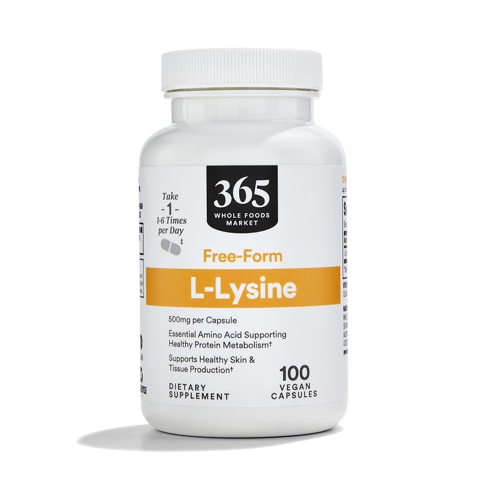 365 oleh Whole Foods Market, L- Lysine 500mg, 100 Cacah
