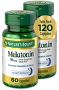 Nature 's Bounty Melonatin, Promodes Relaxation and Sleep Health, 10mg, Kapsul, 60 Ct (2 Pack)