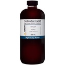 True Colloidal Gold - 200 plum - 99,99 +% Kemurnian - 500 mL (16.9 Fl Oz) dalam Hapus BPA-Free Plastic Bottle - Dibuat di USA