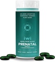 Iwi Life Prenatal Multivitamin, 60 Softgels (30 Pelayan), Vegan, Plant-Based Algae Omega 3 dengan EPA + DHA, Faint, Iron, B12, C, D3, Calcium, Pregnancy Dietary Supplemen Ibu & Baby