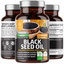 Nomor Satu Nutrition N1N Premium Minyak Benih Hitam [Max Kekuatan, 1000 mg] 100% Cold-Pressed Nigela Sativa untuk menyokong Digangle, Sistem Imune dan Comfort dan Mobilitas Gabungan, 120 Caps