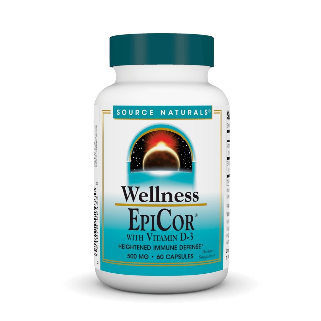 Sumber Wellness EpiCor dengan Vitamin D-3 untuk Pertahanan Imunitas Tinggi * - 60 Capsules