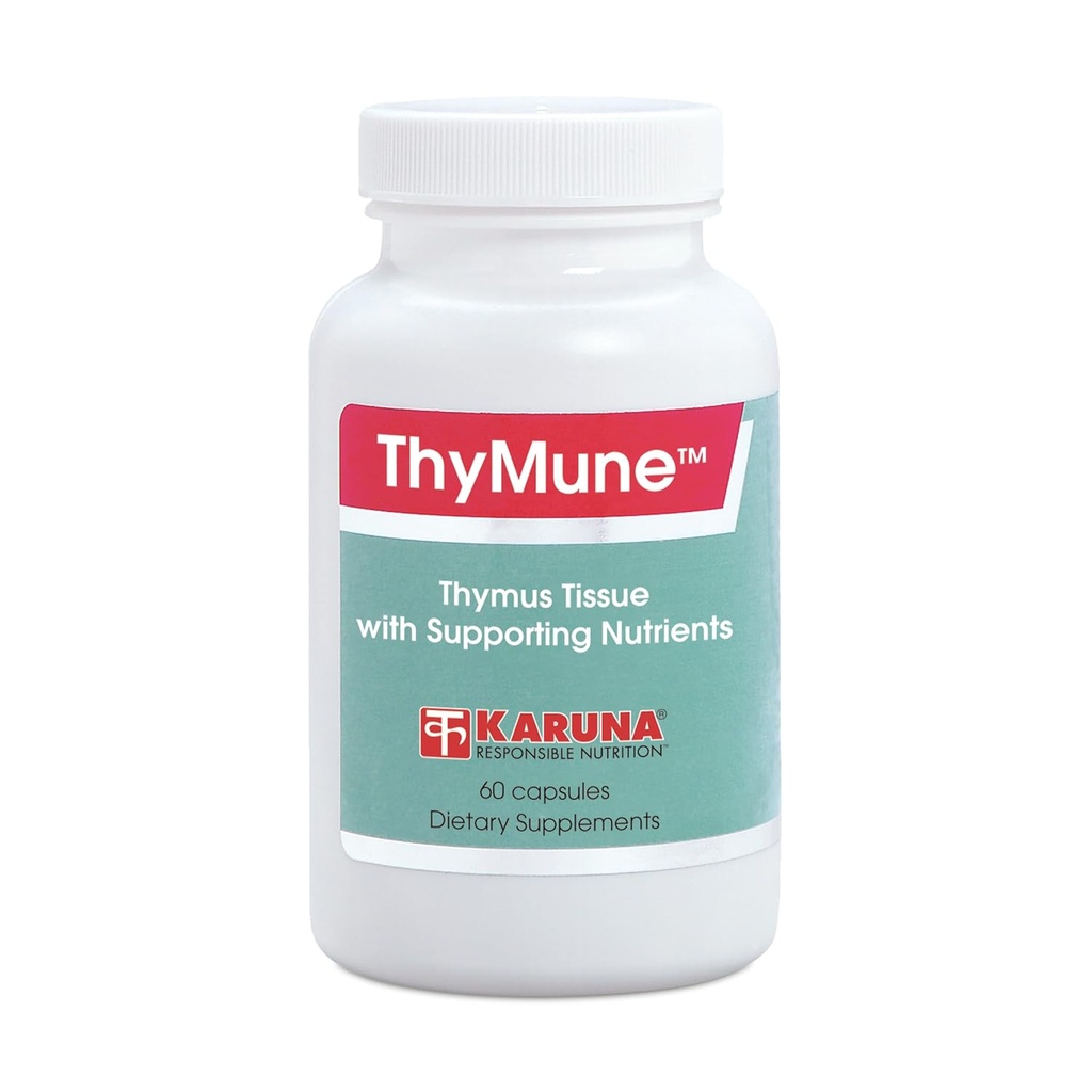 Karuna ThyMune 60 Capsules 124; 400 mg Thymus Tows, 40mg Echinacea Extract, 25 mg bioflavonoid 126; Vitamin A, C, E, zinc, Kopper 124; Unique Thymus Dukungan Kompleks