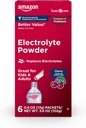 Basic Care Electrolyte Powder Packet for Kids & Adults, Cherry Flavor, 6 count (Paket 1)