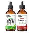 Wild & Organic Ginkgo Biloba Ticture 4 fl oz & Ginseng Tincture 4 fl oz