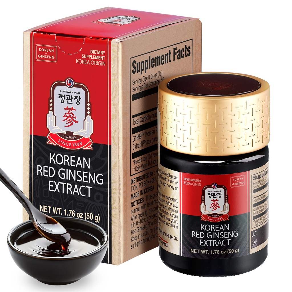 CheongKwanJang [Korea Merah Panax Ginseng Konsentrasi Ekstrak 50 g] - 100% 6-Year-Old Korea Ginseng Roots, Boosts Immune System, Energy, Stamina, Healing / Recovery, Focus / Fatigue