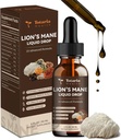 Lions Mane Supplement - Organic Lion 's Mane Mushroom Extract Liquid Drops Powder - Otak Mendukung Immune Memory Focus Non-GMO, Gluten- Free, Vegan Natural Tincture Superfood