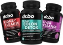 Colon, Ginney & Liver Cleanse Detox Suppplement - 15 Day Intestial Cleanse Pills & Probiotic for Bloating & Daily Constipation Relief - Bantuan Bladder Control, Urinary Tract & Gallembery Health