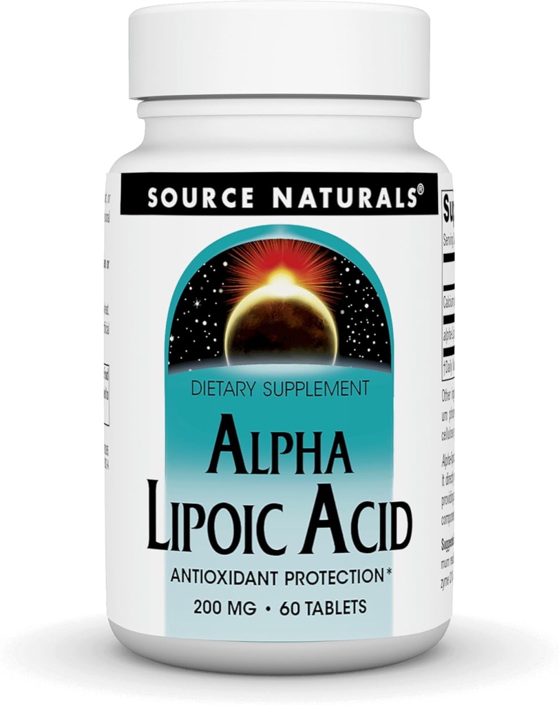 Sumber: Alpha Lipoic Acid 200 mg Mendukung Kesehatan Gula Metabolisme, Fungsi Hati & Generasi Energi - 60 Tablet