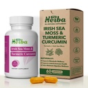 Suplemen Kurcumin Laut & Turmeric - Vegan Formula dengan Mass-Moss Irlandia Organik & Standardisasi Turmeric Ektract (95% Curcuminoid), Dukungan Gabungan dan Mobilitas untuk Dewasa, 60 Kapsul