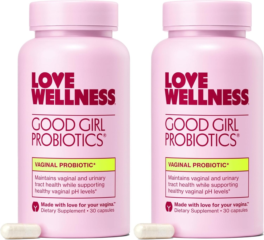Cinta Wellness Good Girl Probiotic 124; Perempuan 's Vaginal Kesehatan & pH Suplement Attribution