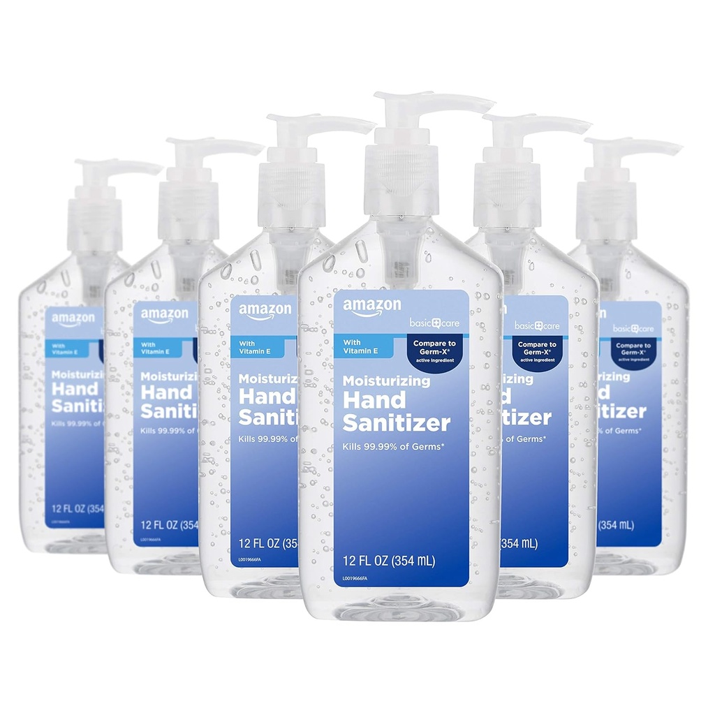 Dasar Care - Asli Tangan Sanitizer 62%, 12 fl oz (Paket 6)