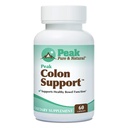 Peak Pure & Natural Colon Dukungan - Colon Cleanse dan Detox Suplemen Kesehatan Digetical - Dukungan Kesehatan Gut dengan Inulin dan Ekstraksi Leaf - dengan Fiber, Pregories, dan Progres - 1 Pack