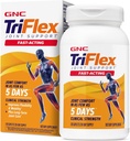 GNC TriFlex Fast- Acting 2.0, Impress Comfort and Stiffness, Clinical Strength Deses of Glucosamin / Chondroitin dan Boswellia- Plus Turmeric, 120 Caplets