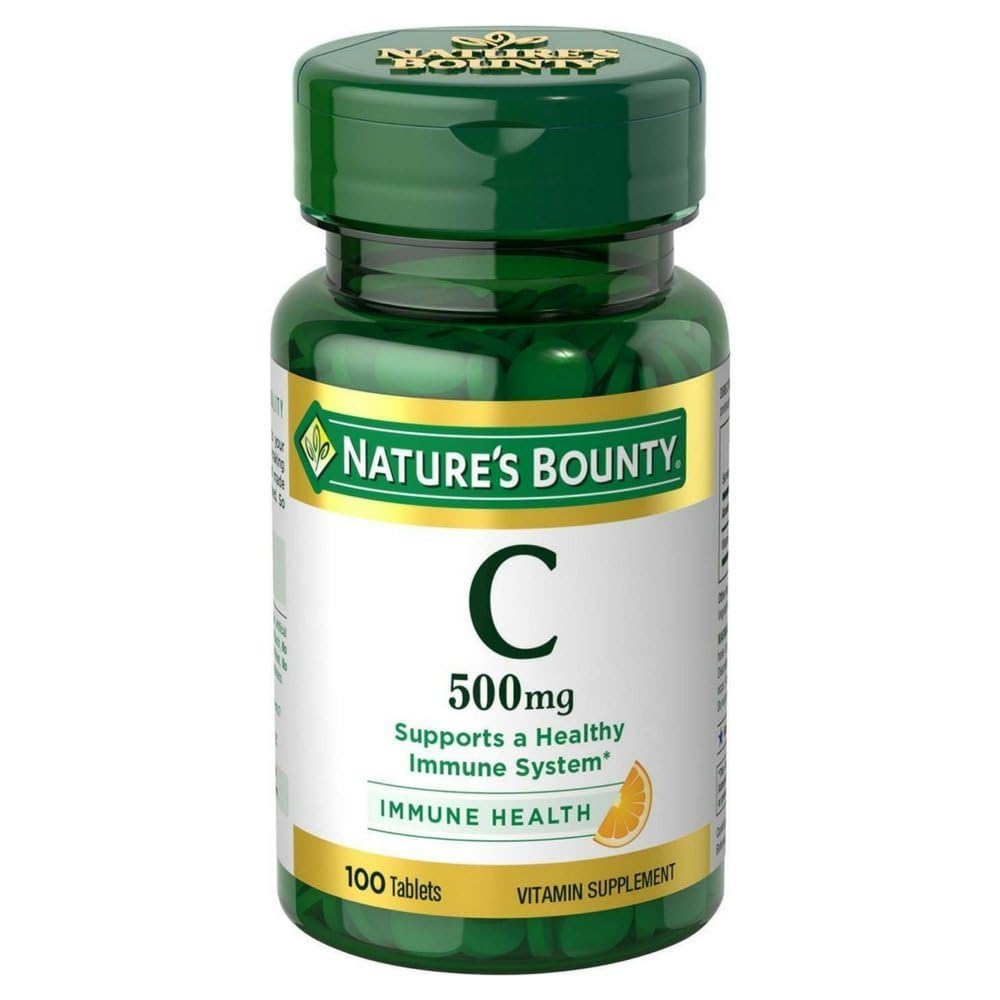 Nature 's Bounty Vitamin C 500 mg Tablet 100 ea (Paket 6)